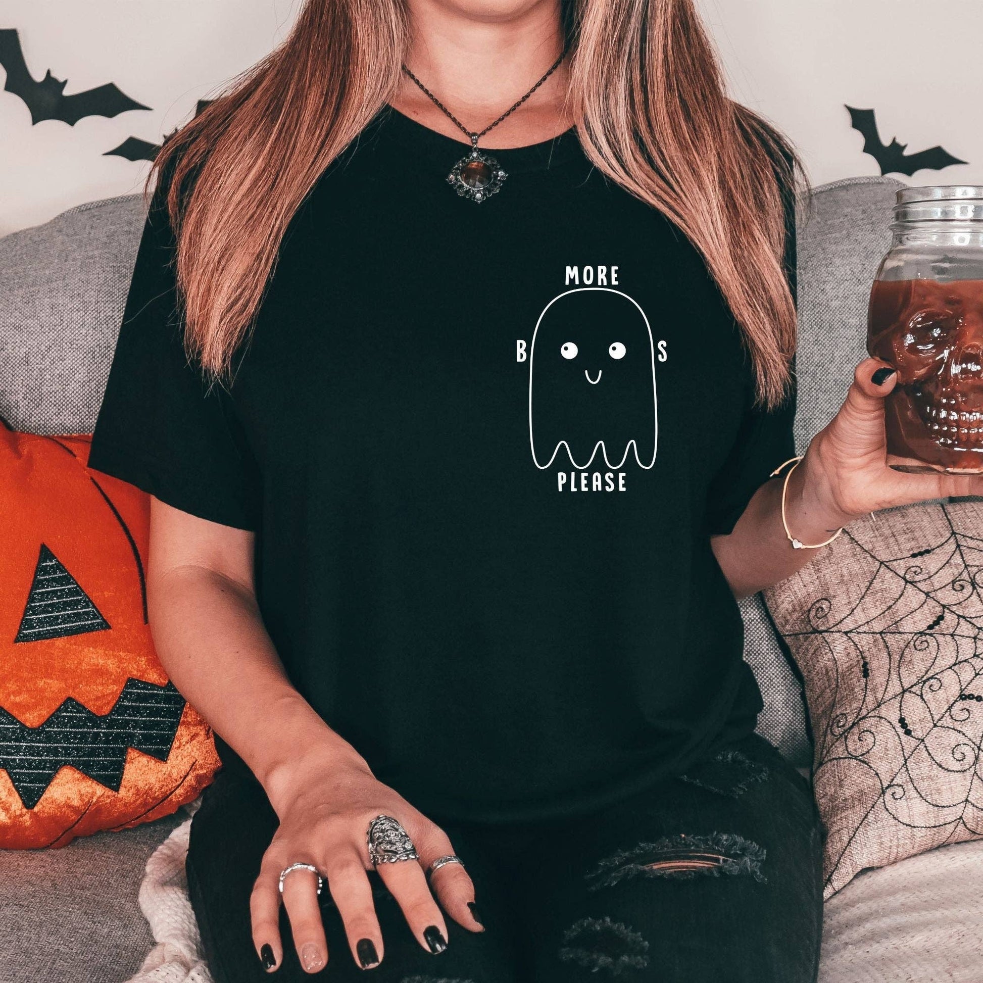 More Boo's Please - Funny Ghost Halloween Tshirt Unisex Fit