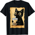 Kawaii Cat Driking Bubble Tea Cute Anime Kitty Slice T-Shirt Unisex T-shirt, Sweatshirt, Hoodie, Long Sleeve Tee