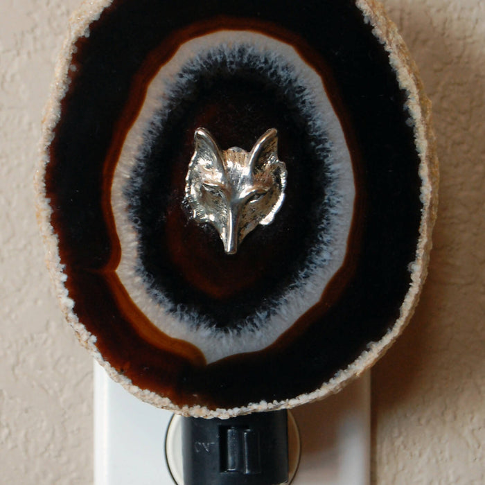 Geode Wolf Night Light
