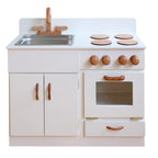 Classic Wooden Play Kitchen - White