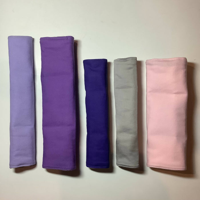 Snap Sateen Seat Belt Cover, 100% Cotton, Soft Neck Strap Pad, Purse Strap Cushion