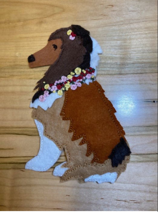 Felt Dog Ornament