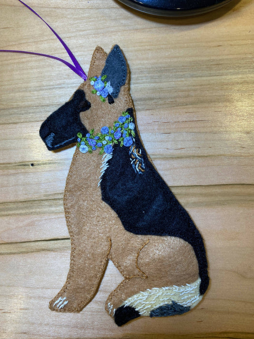 Felt Dog Ornament