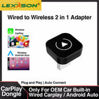 2in1 Wireless CarPlay Dongle Wireless Android Auto Adapter AI Smart Box Car Intelligent Systems For Car With Wired CarPlay