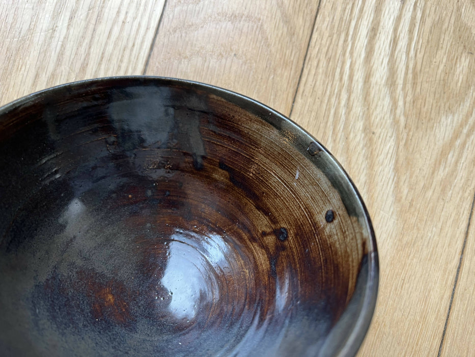 SOLD--waxing / waning moon bowl