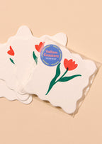 Tulip Letterpress Coaster Set