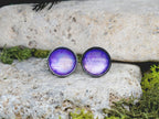 Cufflinks with Galaxy Painted Glass #164