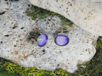 Cufflinks with Galaxy Painted Glass #163