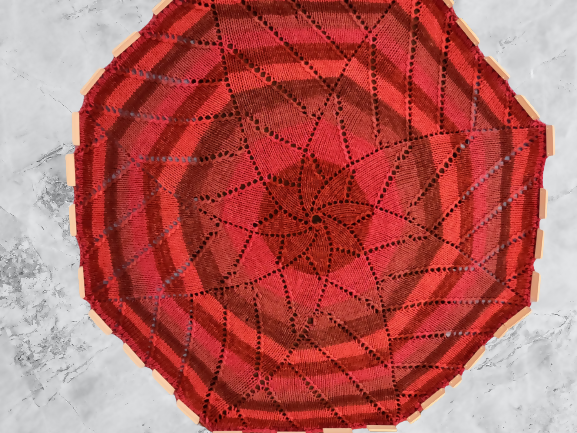 Star Flower Knit Blanket