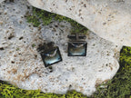Cufflinks with Galaxy Painted Glass #138
