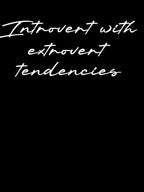 Introvert with extrovert tendencies by Ninjacatoff Unisex T-shirt, Sweatshirt, Hoodie, Long Sleeve Tee