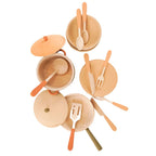 Wooden Tableware Set - Herbal Palette