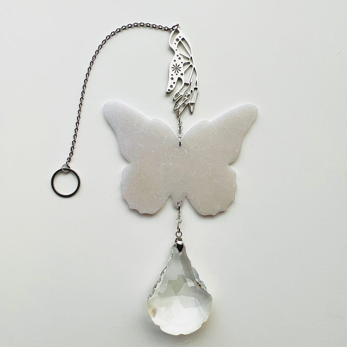 Celestial Butterfly Suncatcher – Handmade Window Decor