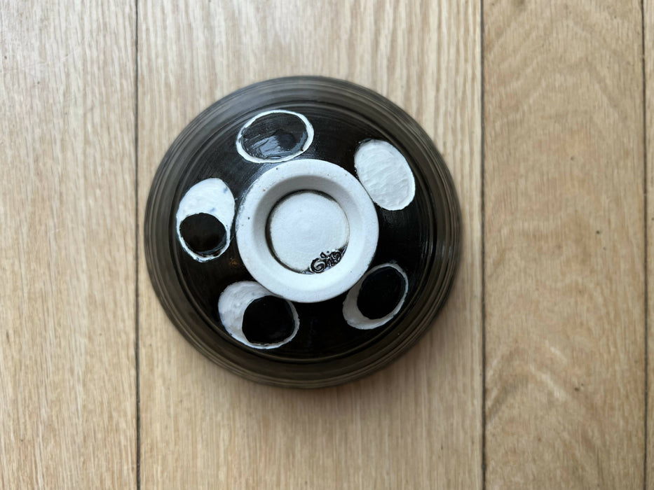 SOLD--waxing / waning moon bowl