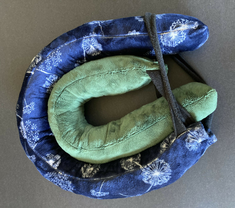 Donut Style Piercing Recovery Pillow OR Versatile Travel, Massage & Ergonomics Pillow. Non-staining Minky Fabric!